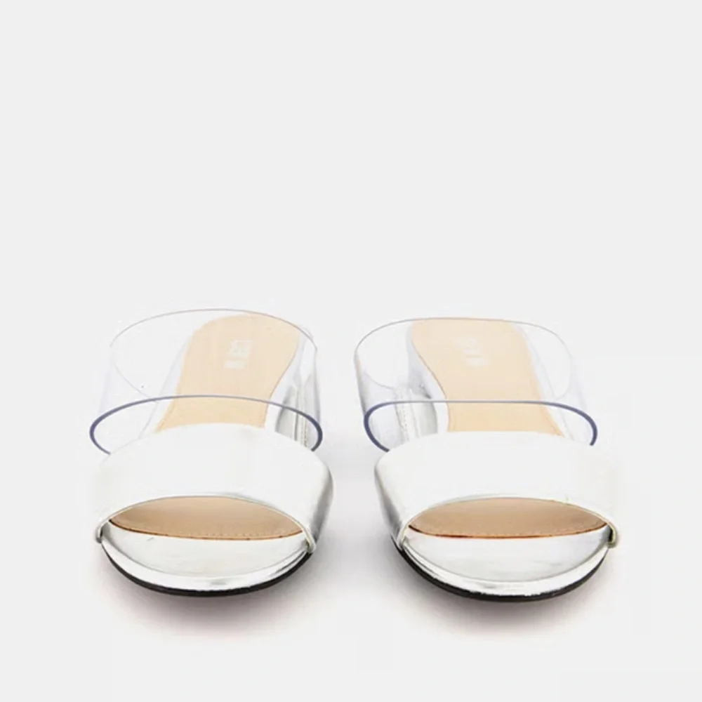 Bar III  Women Dreamer Slide Sandals, Silver